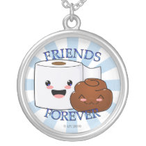 Friends Forever Poo and TP Necklace