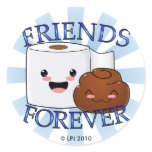 Friends Forever Poo and TP Stickers