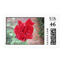 friends forever rose stamp