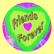Friends forever stickers