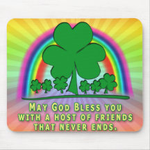 FRIENDS IRISH BLESSING MOUSE PADS