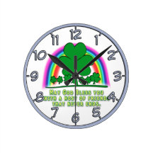 FRIENDS IRISH BLESSING WALL CLOCK