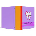Friends - My Heart Belongs To - Purple Strip Small binders
