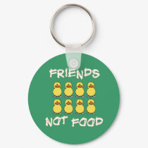 Friends not Food Keychain by smallhandsdesigns Friends not Food Keychain