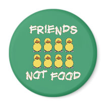 Friends not Food Magnet by smallhandsdesigns Friends not Food Magnet