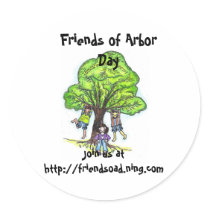 Friends of Arbor Day sticker