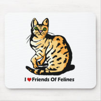 Friends Of Felines Cat Designs Mousepad