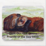 Friends of the Sea Otter Mousepad #2 mousepads