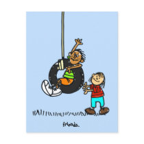 friends. postcard