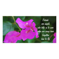 Friends purple flowers photo cards