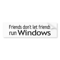 Friends Run Windows bumper stickers by worldsfair Friends Run Windows bumper stickers