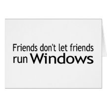 Friends Run Windows Greeting Card