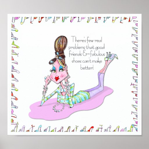 Friends & Shoes Vanity Print