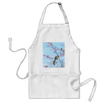 Friends - Squirrel and Bird Friends Eating Berries Aprons