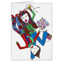 friends stick together greeting card cards