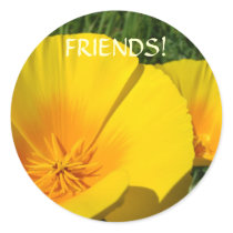 FRIENDS STICKERS Poppy Flowers Stickers Friendship by Basleeartprintgifts FRIENDS STICKERS Poppy Flowers Stickers Friendship