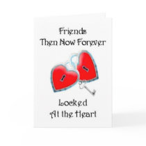Friends Then Now Forever - Friendship card