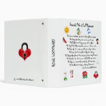 Friends We Shall Remain Poem Printed on Book Cover Vinyl Binders
