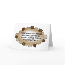 Friends With Chocolate Greeting Cards