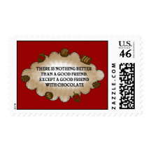 Friends With Chocolate Stamp