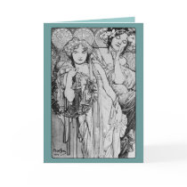 Friendship ~ Alphones Mucha  ~ 1904 Cards