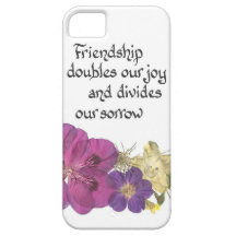 Friendship and flowers iPhone 5 covers
