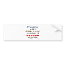 Friendship bumper stickers by chrystynen Friendship bumper stickers