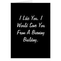 Friendship Burning Buildin cards