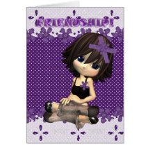 Friendship Card Moonies cutie pie dottie