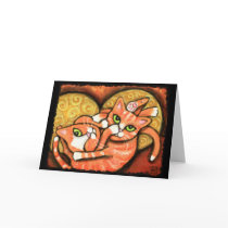 Friendship Cats Greeting Card
