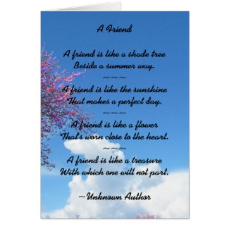 Friendship Cherry Blossom Card