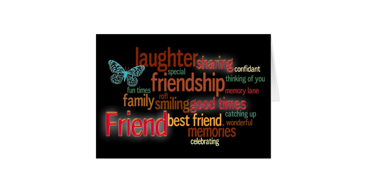 Friendship Greeting Card | Zazzle