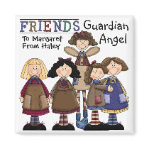Friendship Guardian Angel by SRF magnets by sharonrhea Friendship Guardian Angel by SRF magnets