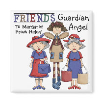 Friendship Guardian Angel by SRF magnets by sharonrhea Friendship Guardian Angel by SRF magnets