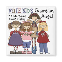 Friendship Guardian Angel by SRF magnets by sharonrhea Friendship Guardian Angel by SRF magnets