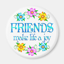 Friendship Joy Refrigerator Magnet
