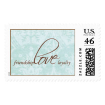 friendship.love.loyalty postage stamps