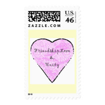 Friendship, Love & Unity postage by DesignsbyMel Friendship, Love & Unity postage