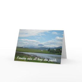 Friendship Note Card card