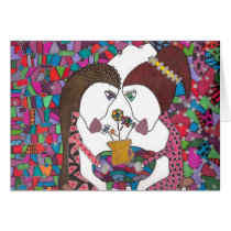 friendship over cofee note card cards