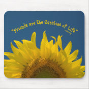 Friendship Sunflower mousepad