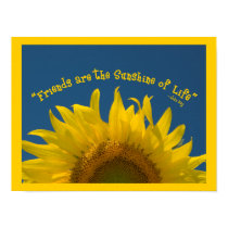 Friendship Sunflower posters