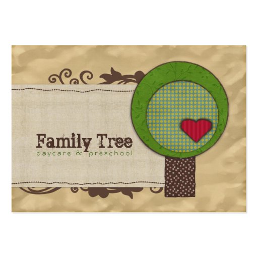 Friendship Tree Chubby Business Cards (front side)