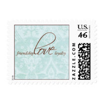 frienship. love. loyalty. postage (small) postage