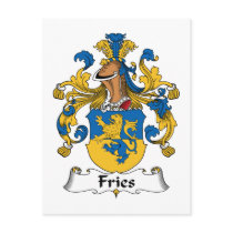 Fries Family Crest postcards