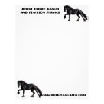 Friesian Colt Personalized Letterhead