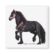 Friesian Dance Magnet 1