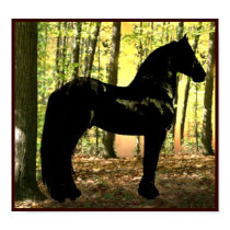 Friesian Forest Print by RookyStudios Friesian Forest Print