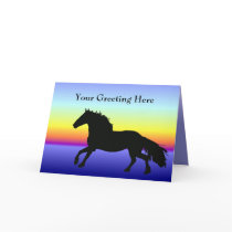 Friesian Greeting Card by Customizables Friesian Greeting Card