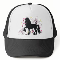 Friesian Horse Mesh Hats